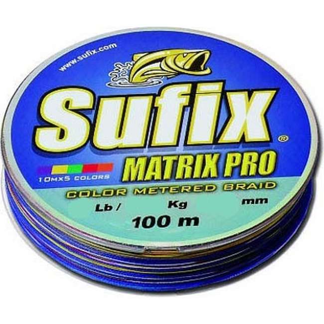 Рыболовный шнур Sufix Matrix Pro 0,12*100 Multi Color *6 