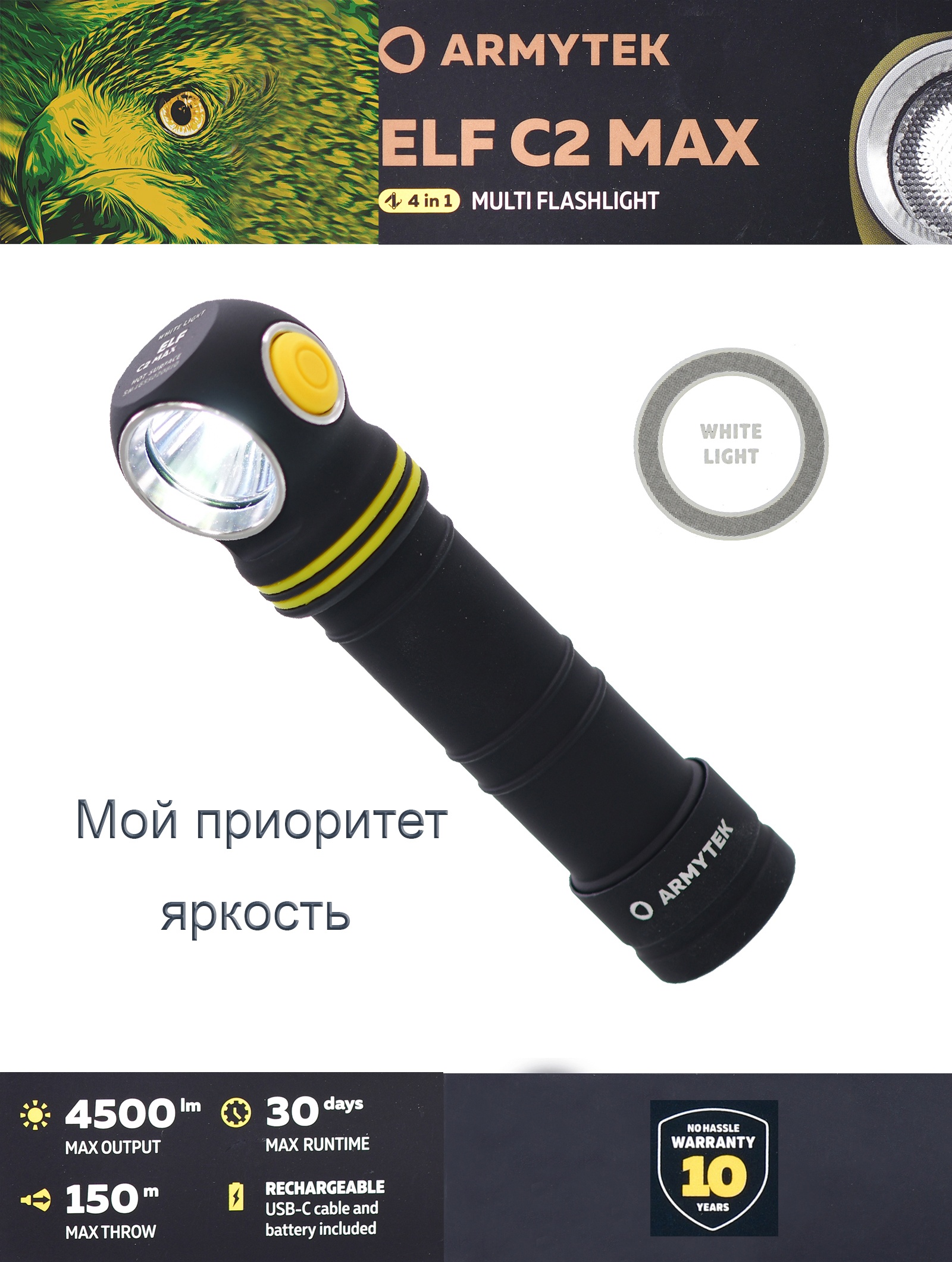 F10701C Elf C2 Max USB-C Белый - фото