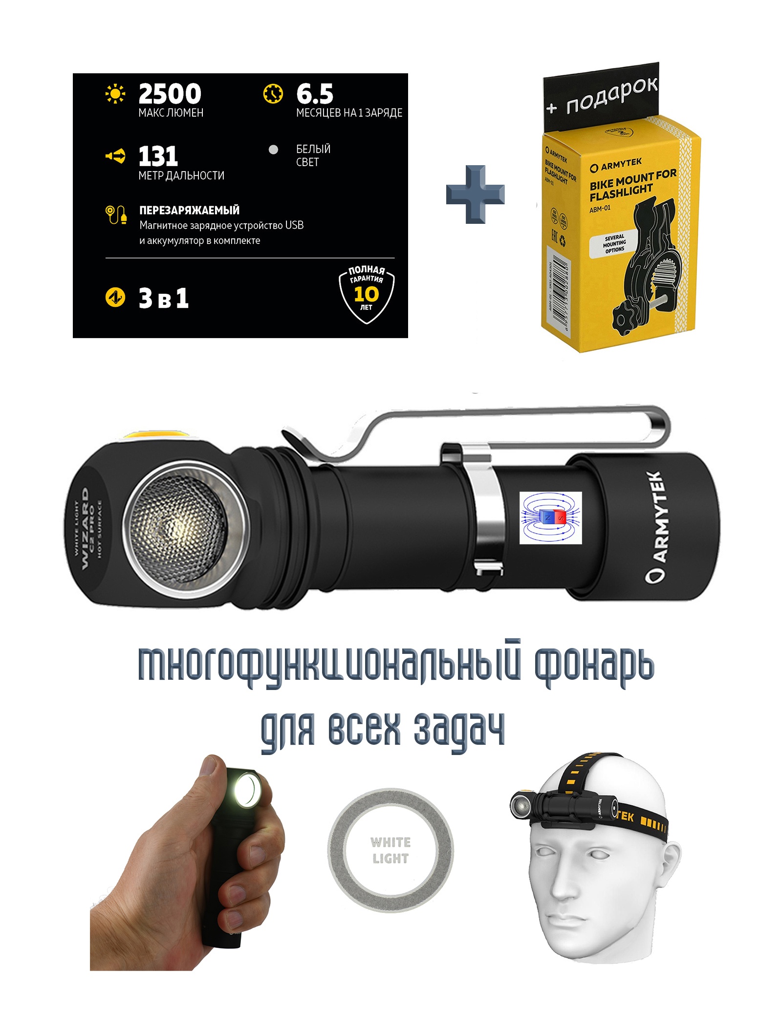 F08701C Wizard C2 Pro Magnet USB