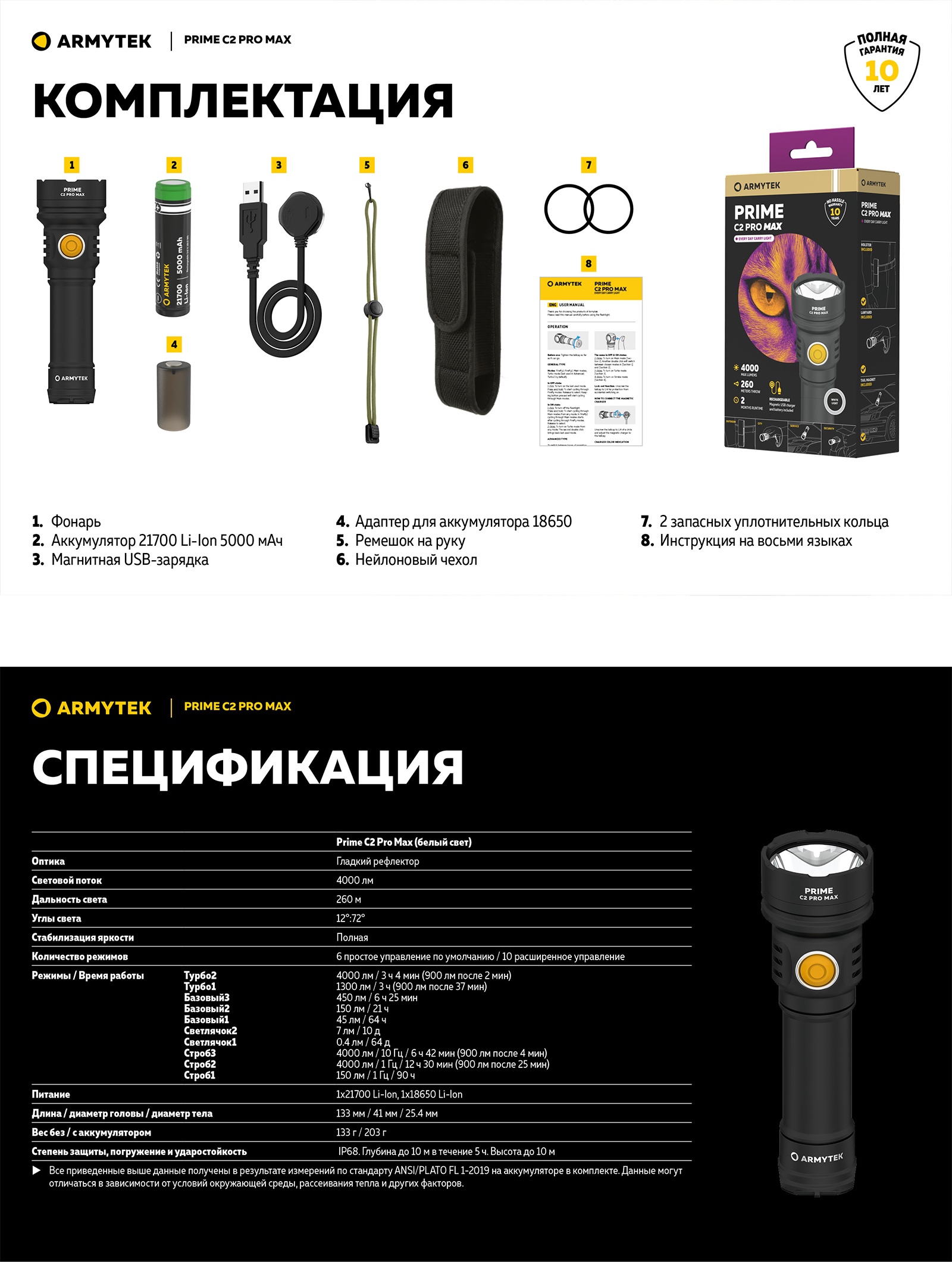 F08601C Prime C2 Pro Max Белый - фото2