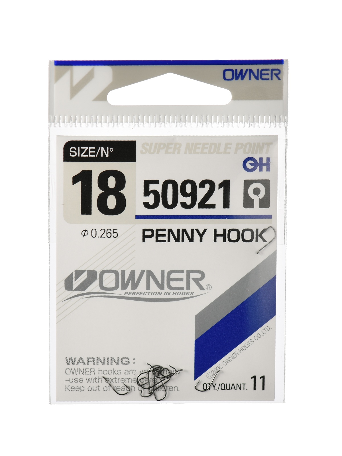 50921 (18+18)  Penny Hook