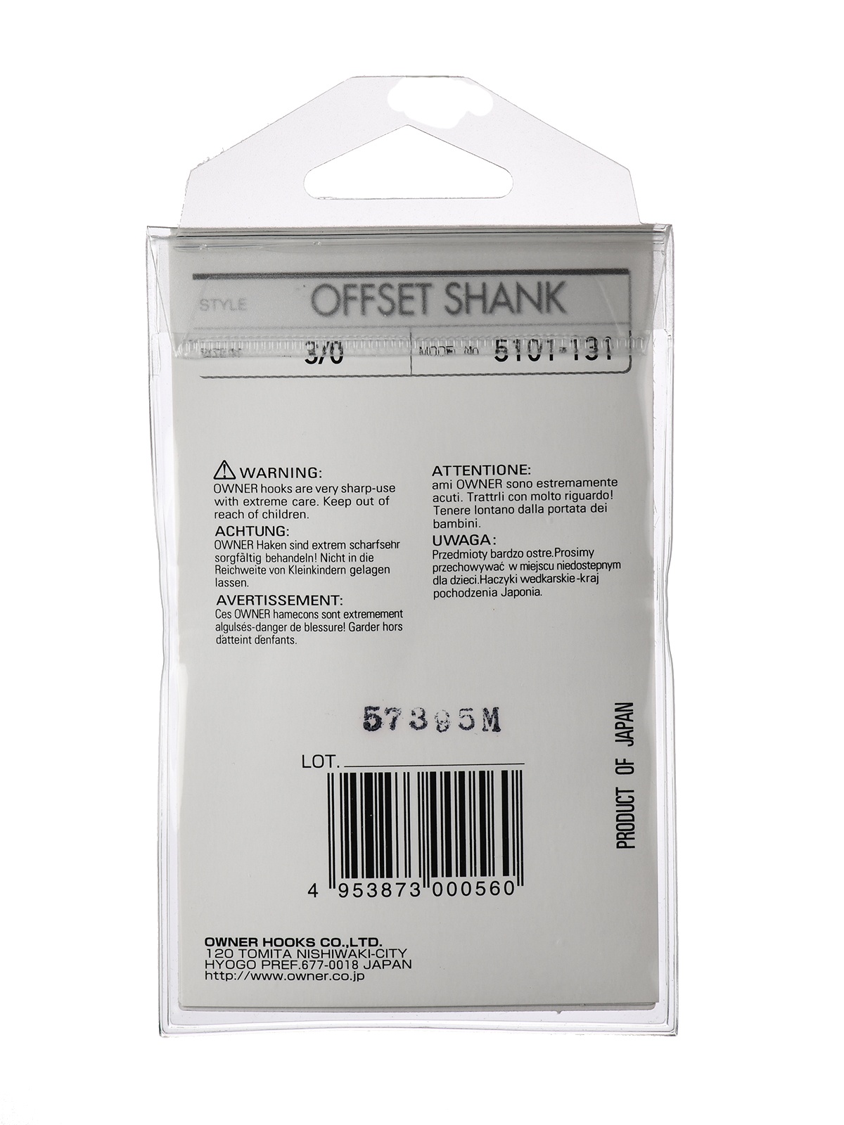 5101-3/0 Offset Shank