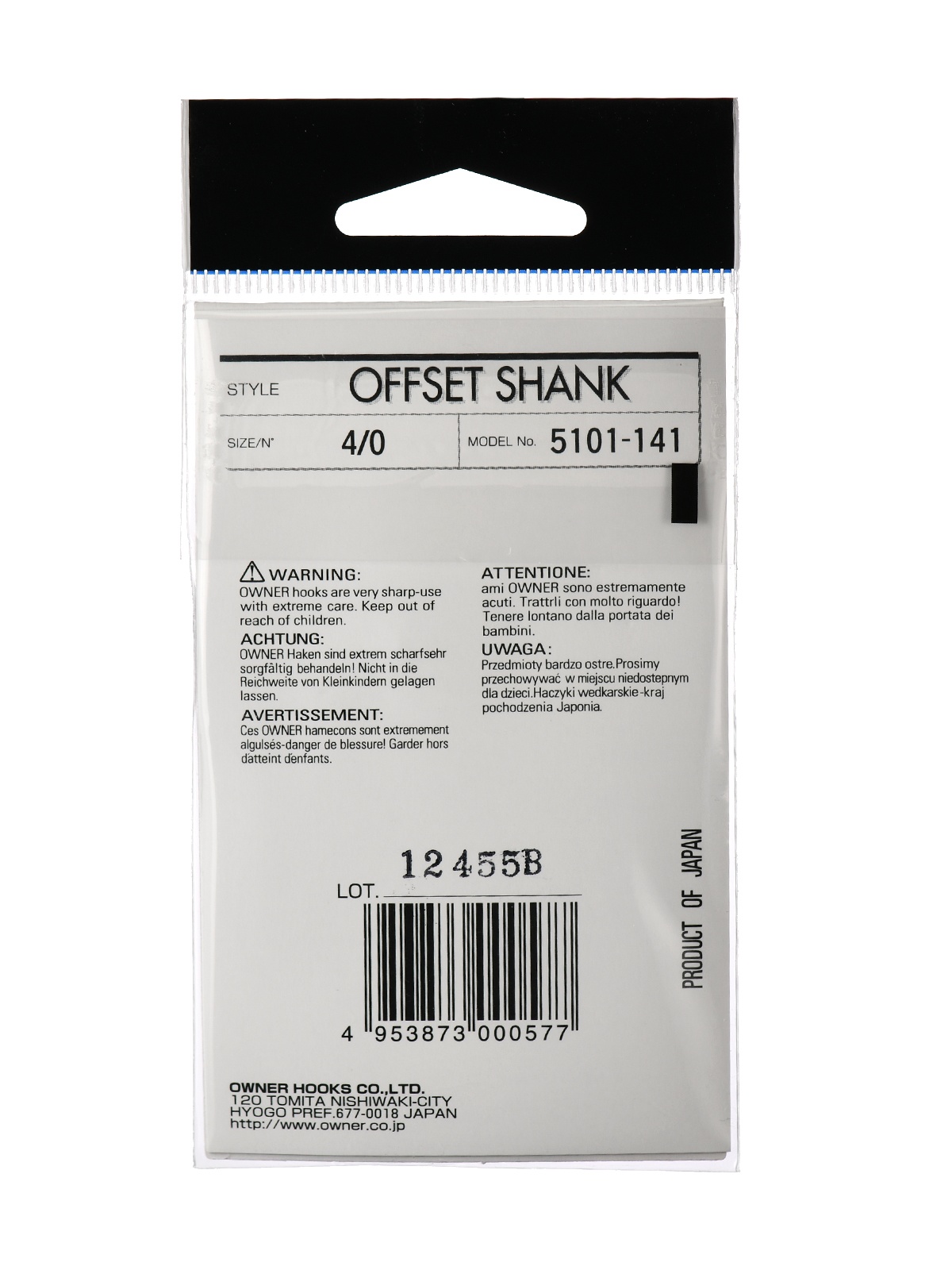 5101-4/0 Offset Shank