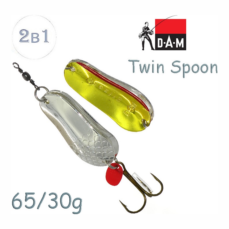Блесна DAM FZ Twin Spoon 30g Silver/Gold 5018130