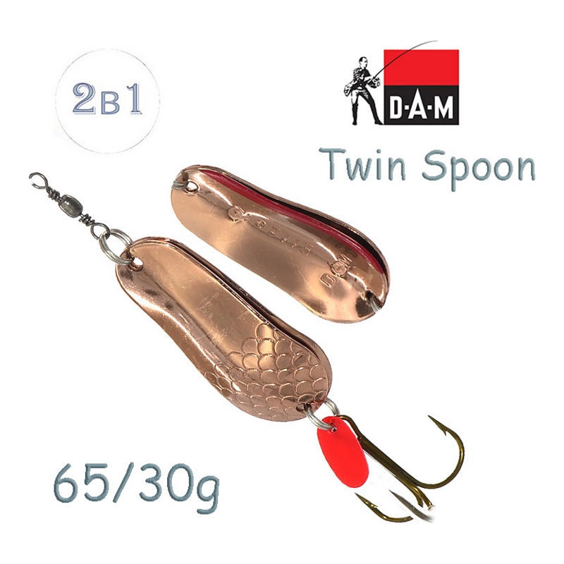 Блесна DAM FZ Twin Spoon 30g Copper/Copper 5018230