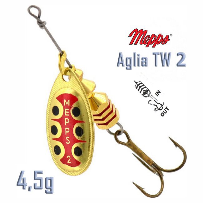 Блесна вращающаяся Mepps Aglia TW 2 Gold