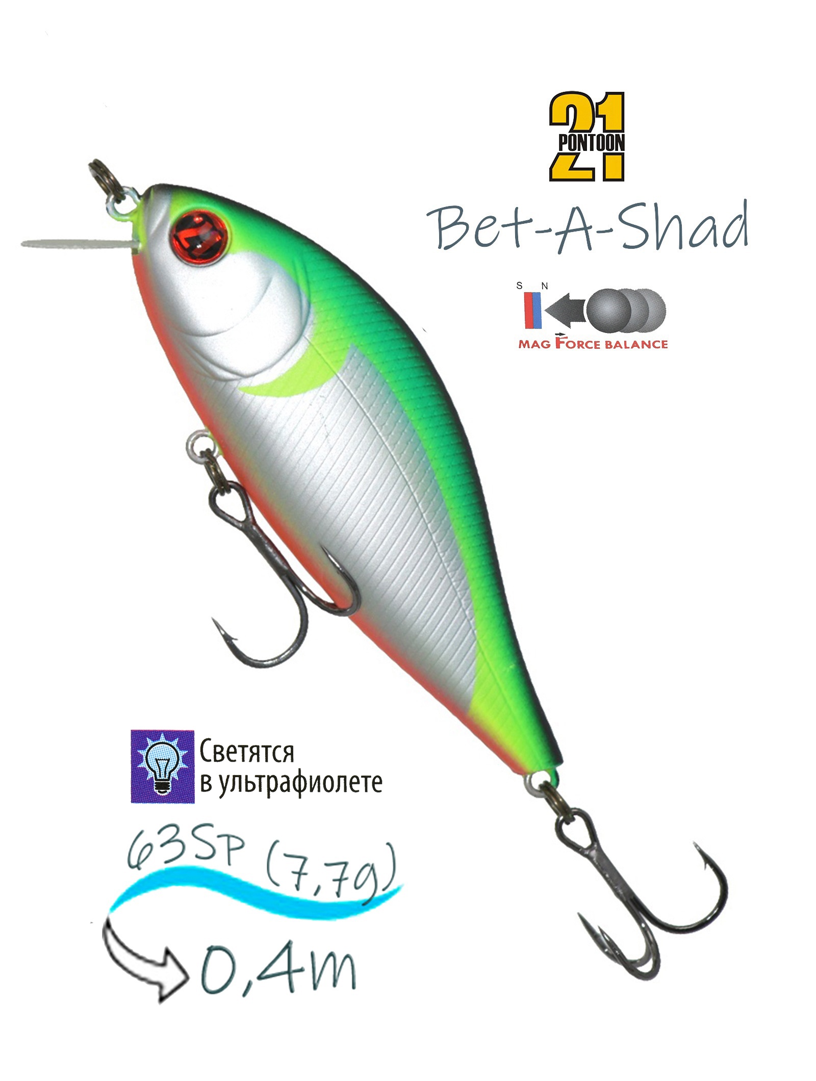 Bet-A-Shad 63 SP-SR-R37 - фото