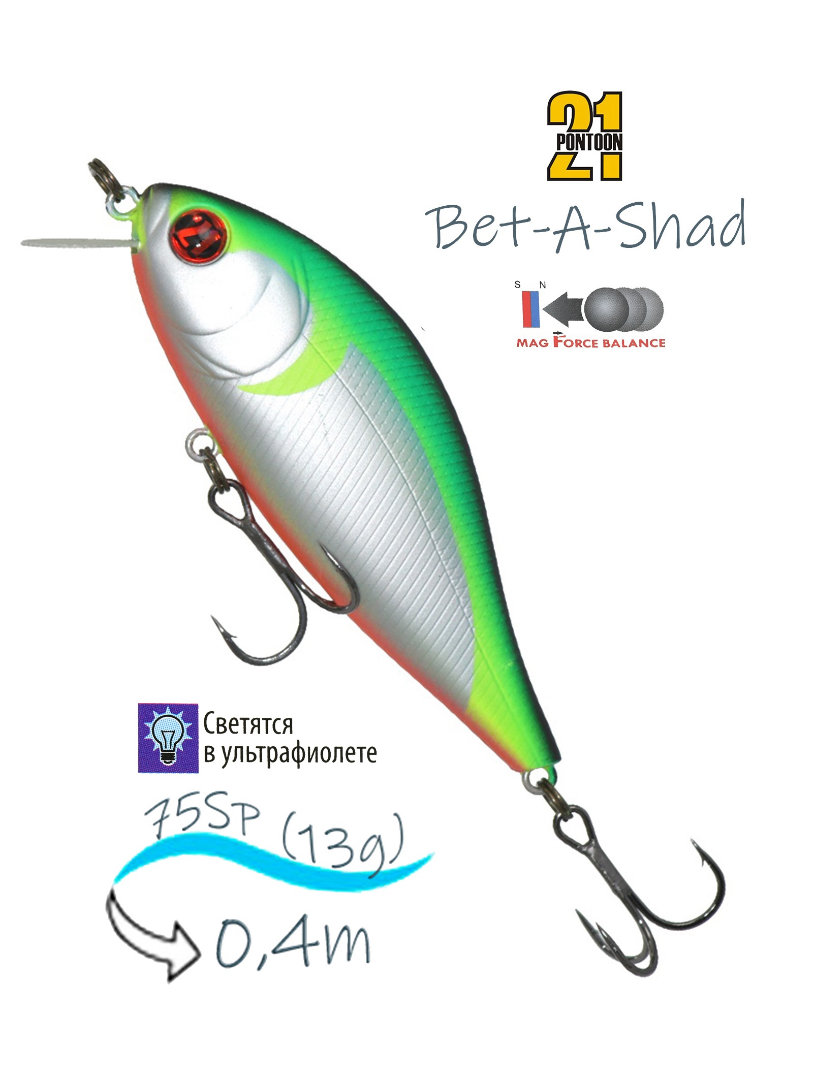 Bet-A-Shad 75 SP-SR R37 - фото