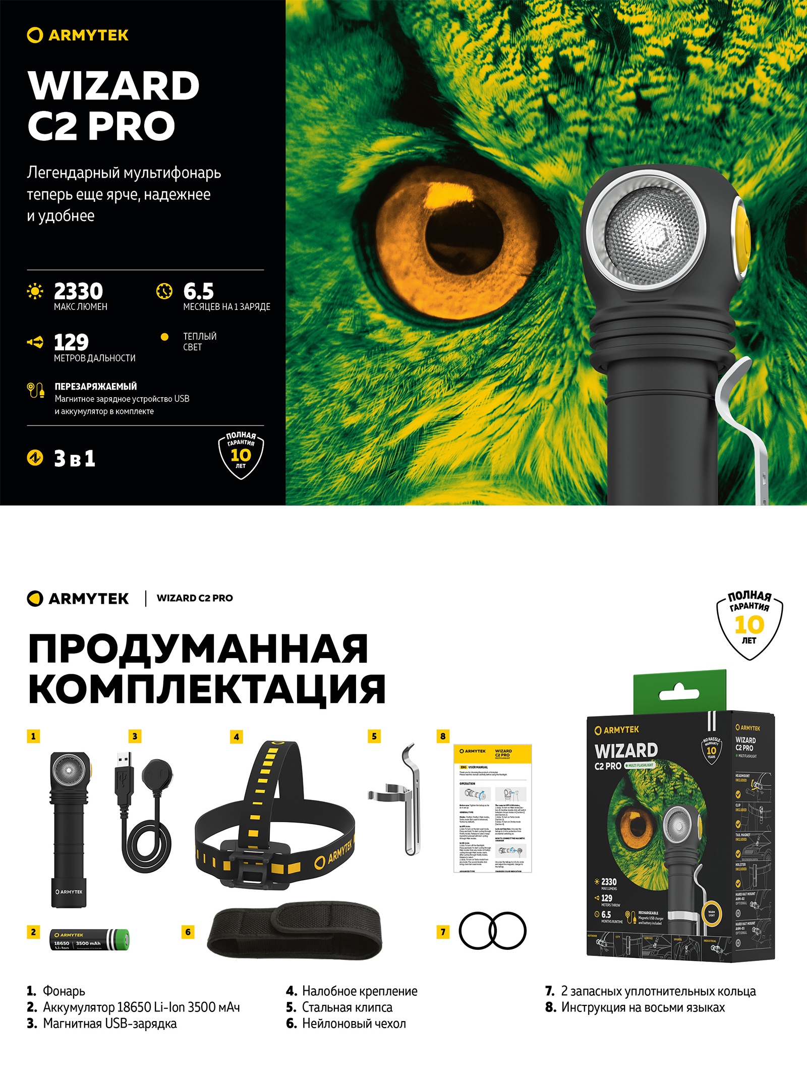 F08701W Wizard C2 Pro Magnet USB