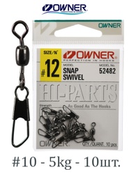 52482-12 Вертлюжок с карабином - фото