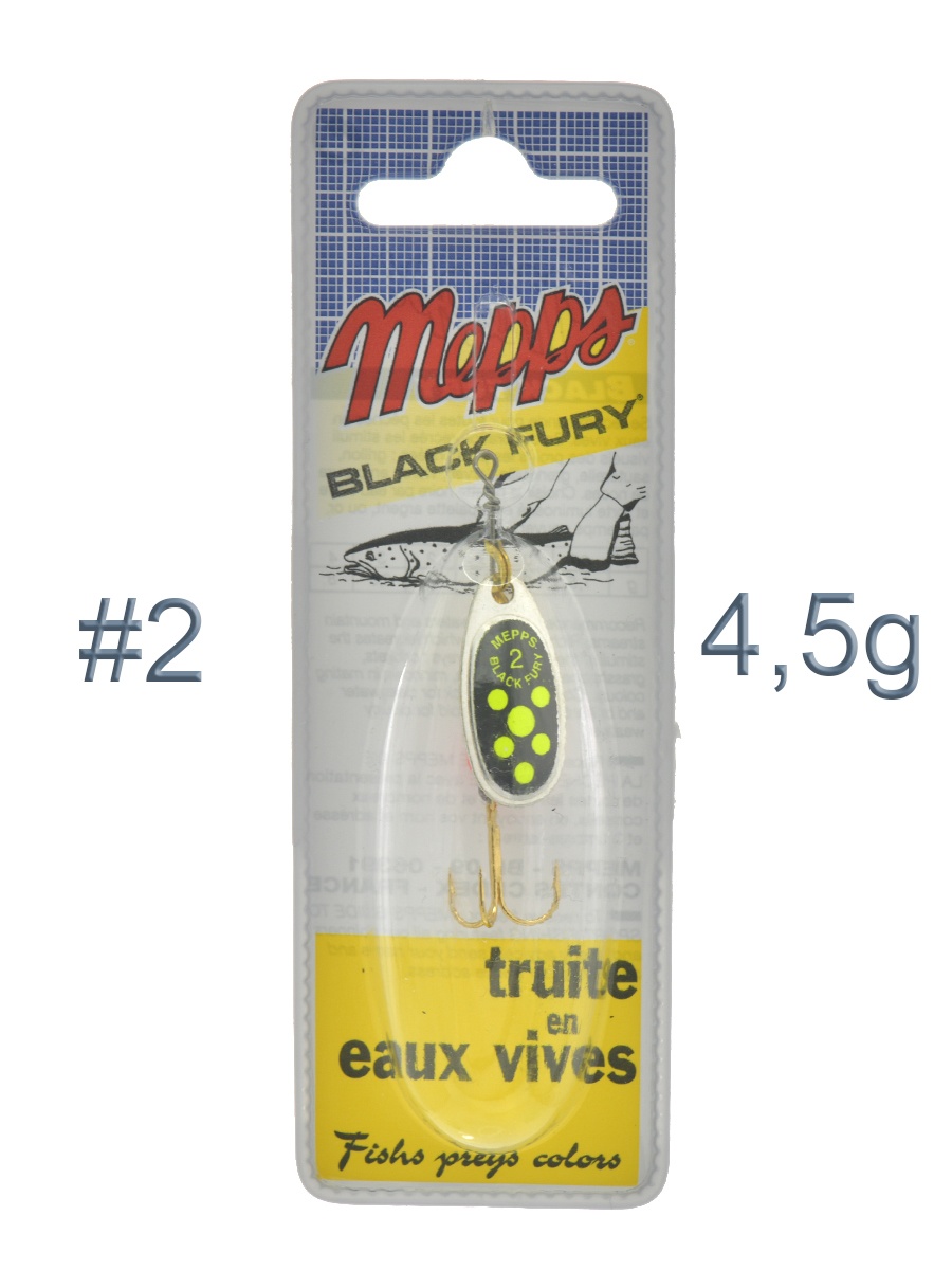 Blister Black Fury 2 Silver-Chartreuse