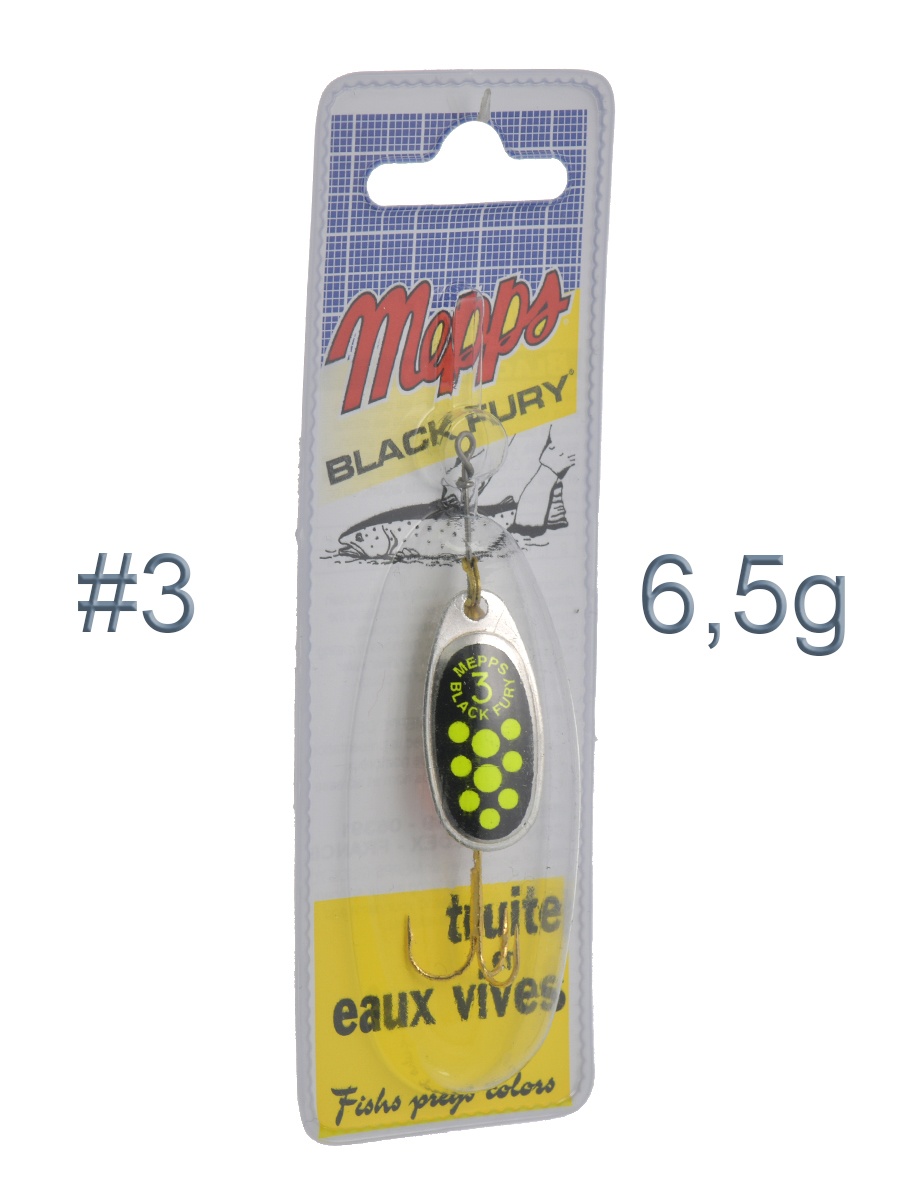 Blister Black Fury 3 Silver-Chartreuse