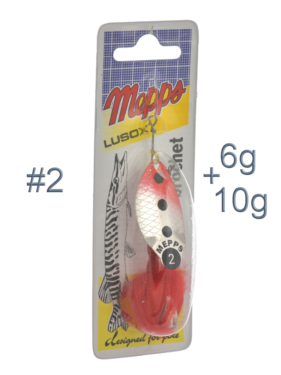 Blister Lusox Fluo 2 Red-Silver