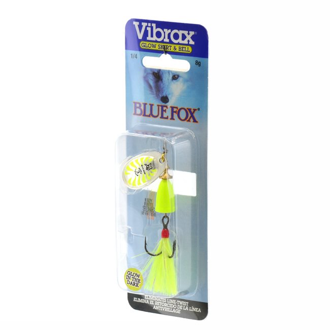 Блесна вращающаяся Blue Fox BFGVS3 GLCH Vibrax Glow