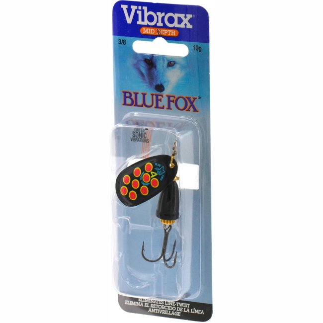 Блесна вращающаяся Blue Fox BFS4 BYR Vibrax Hot Pepper