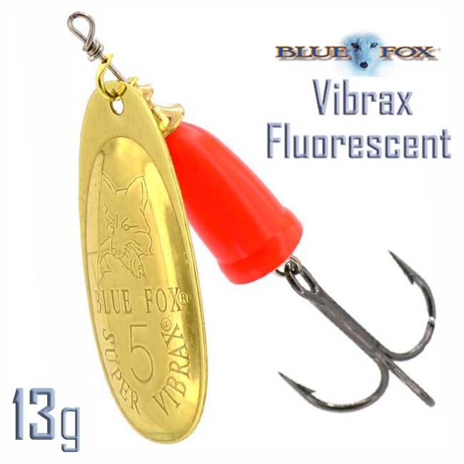 Блесна вращающаяся Blue Fox BFF5 GFR Vibrax Fluorescent