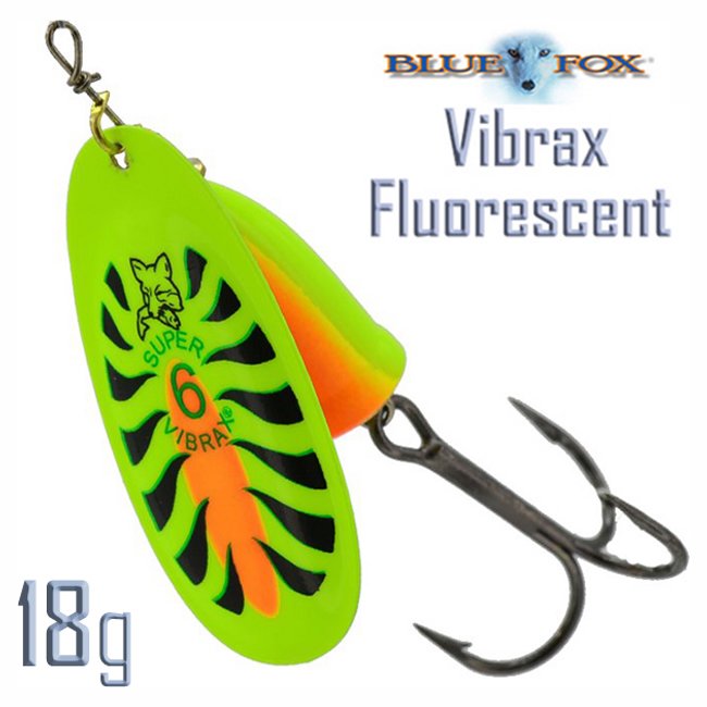 Блесна вращающаяся Blue Fox BFF6 FT Vibrax Fluorescent