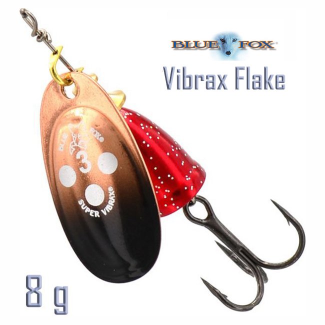 Блесна вращающаяся Blue Fox BFFL3 CBRF Vibrax Flake