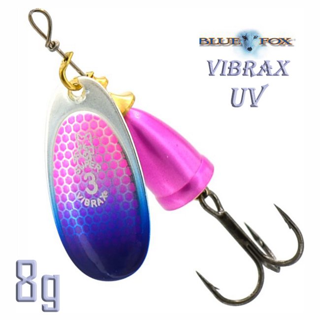 Блесна вращающаяся Blue Fox BFU3 CSBTU Vibrax UV