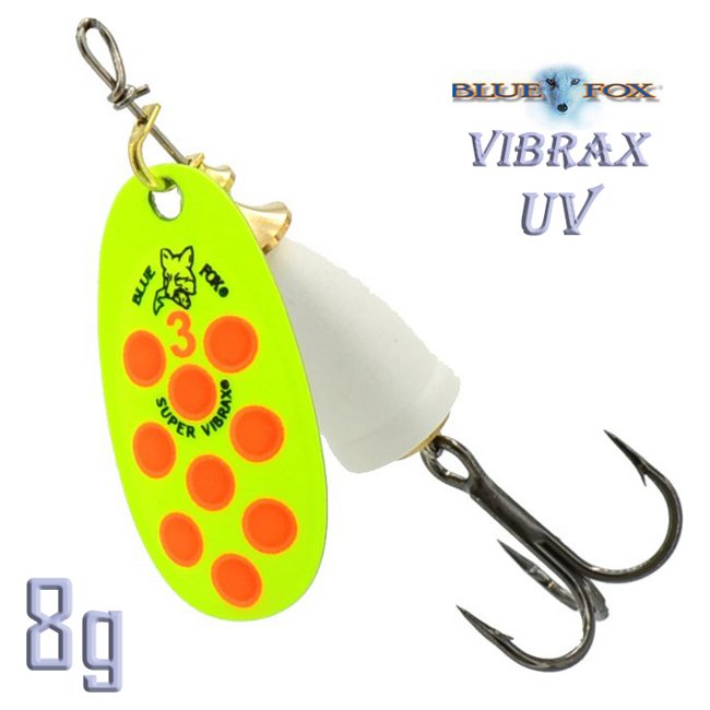 Блесна вращающаяся Blue Fox BFU3 YOPU Vibrax UV