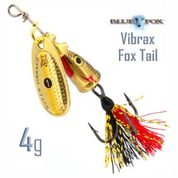 Блесна вращающаяся Blue Fox BFX1 GSDX Vibrax Fox Tail