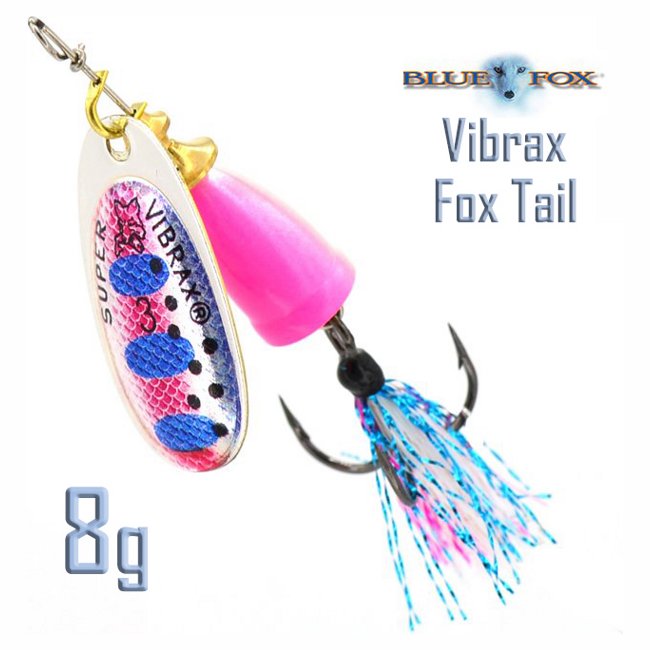 Блесна вращающаяся Blue Fox BFX3 RTX Vibrax Fox Tail