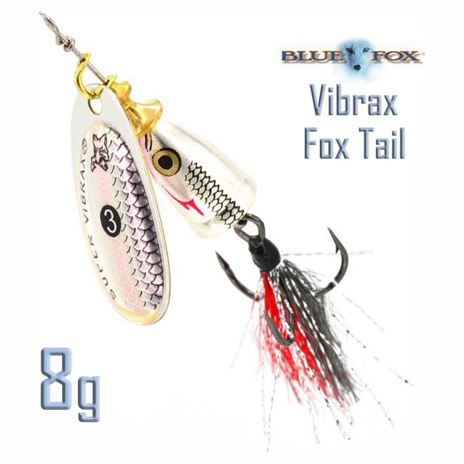 Блесна вращающаяся Blue Fox BFX3 SSDX Vibrax Fox Tail