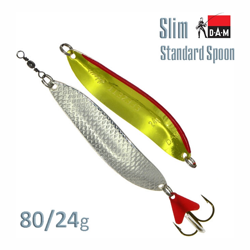 Блесна DAM FZ Slim Standard Spoon 24g Silver/Gold 5032124