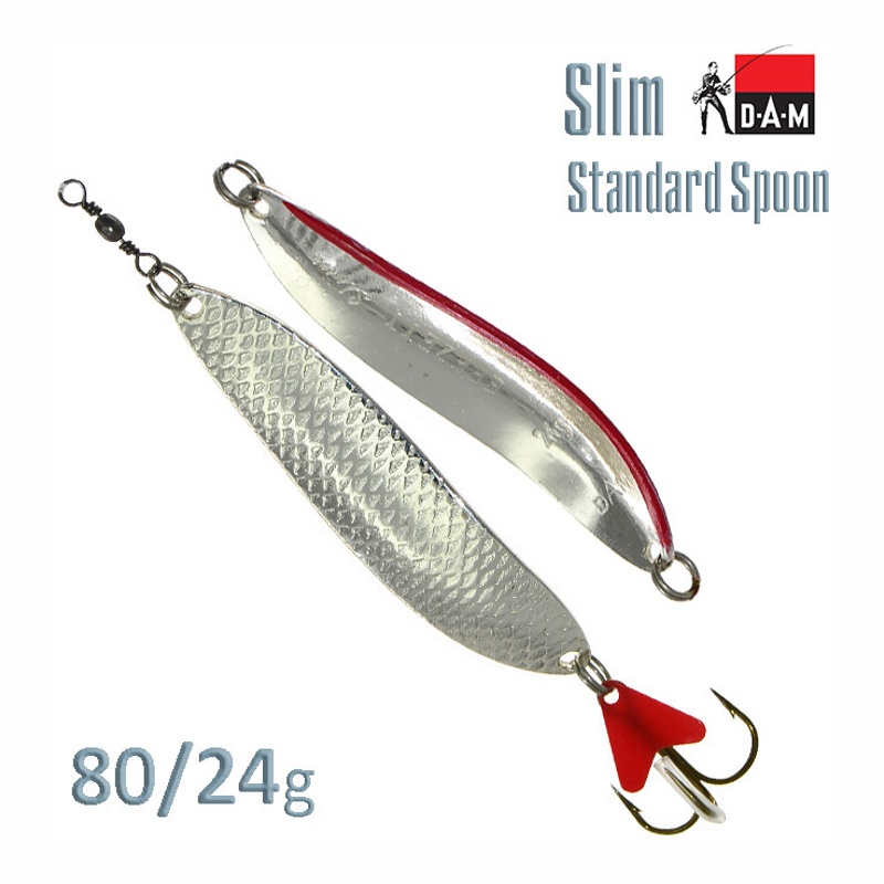 Блесна DAM FZ Slim Standard Spoon 24g Silver/Silver 5032024
