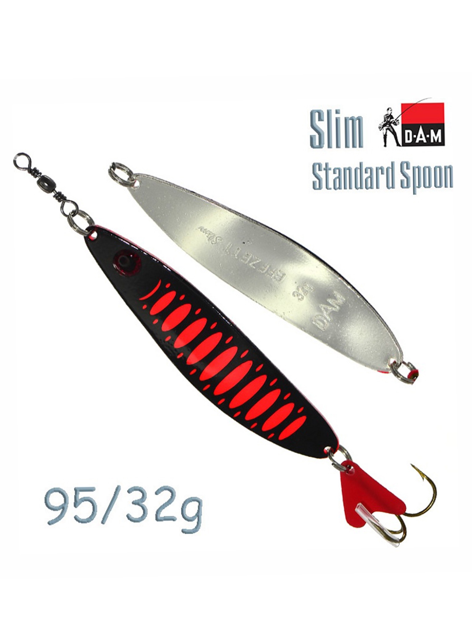 FZ Slim Standard Spoon 32g 70557 Black-Orange UV - фото