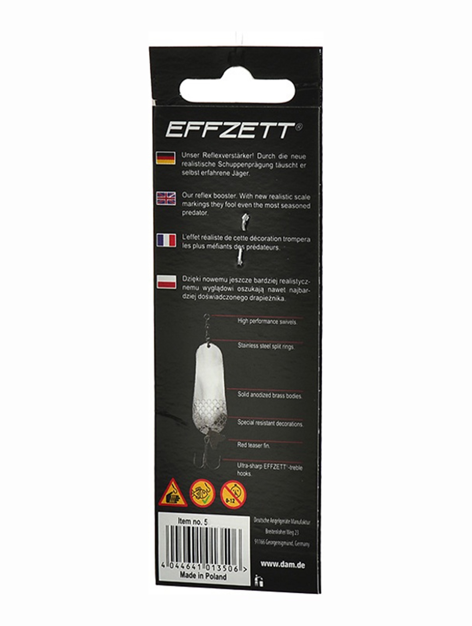FZ Slim Standard Spoon 32g 70557 Black-Orange UV - фото5