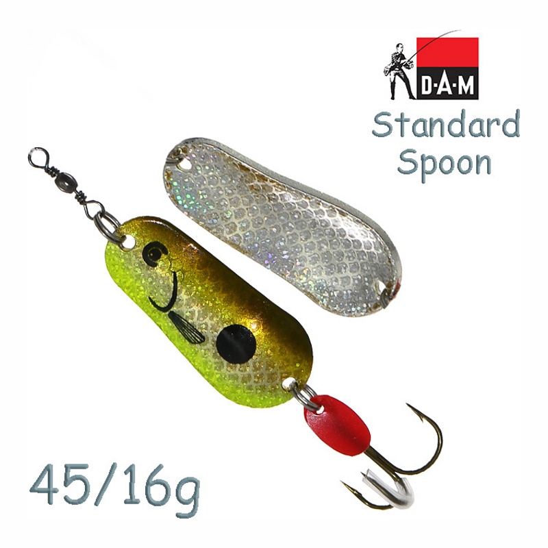 Блесна DAM FZ Standard Spoon 16g Olive/Silver UV 69595