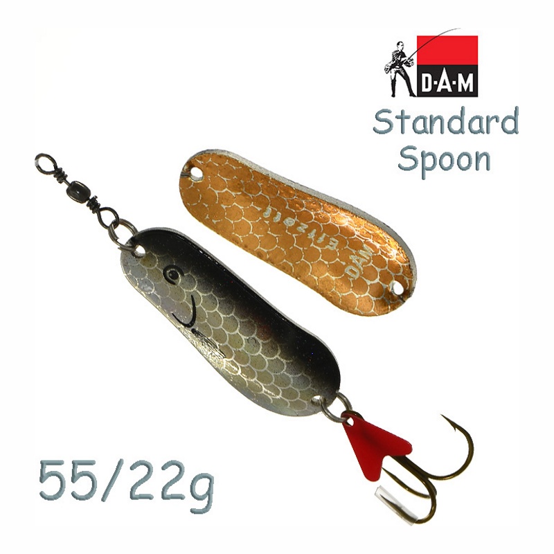 Блесна DAM FZ Standard Spoon 22g Holographic/Black 69600