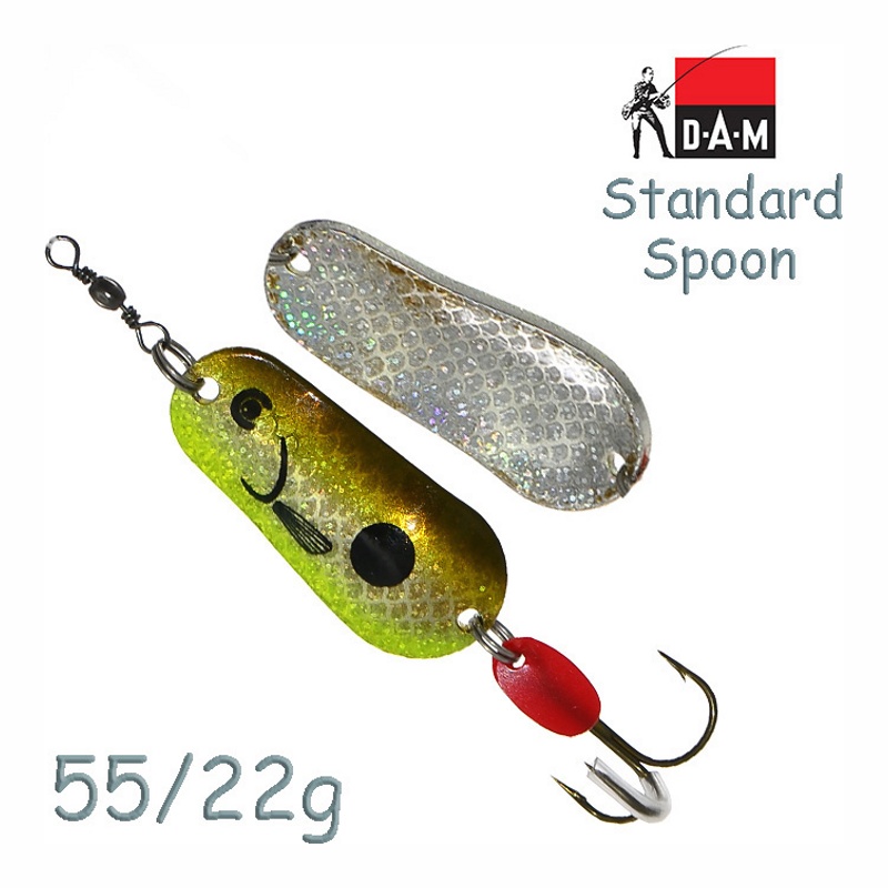 Блесна DAM FZ Standard Spoon 22g Olive/Silver UV 69601