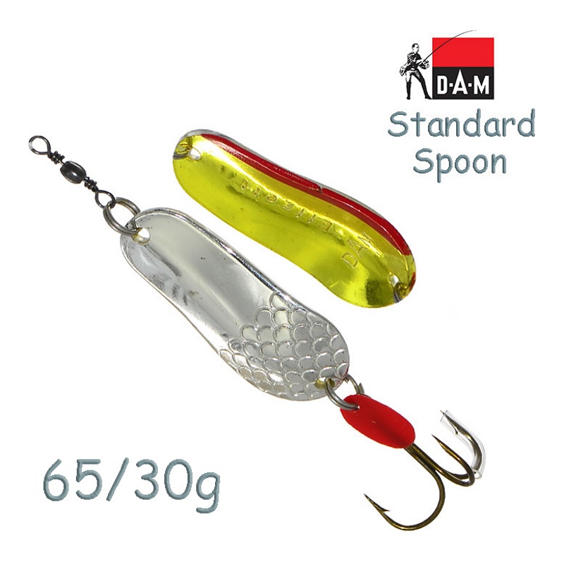 Блесна DAM FZ Standard Spoon 30g Silver/Gold 5001030