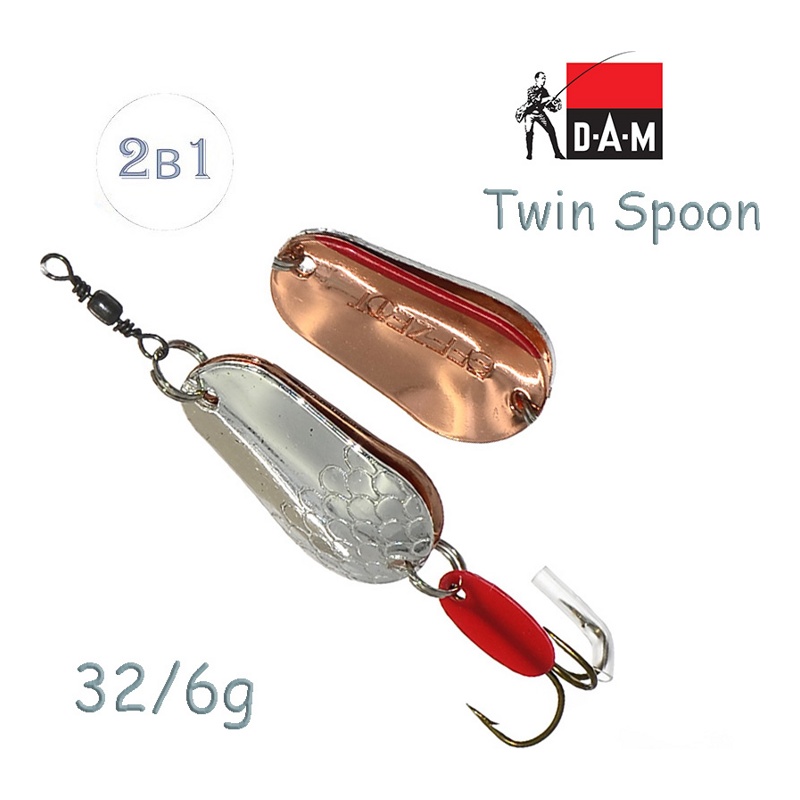 Блесна DAM FZ Twin Spoon  6g Silver/Copper 5017006