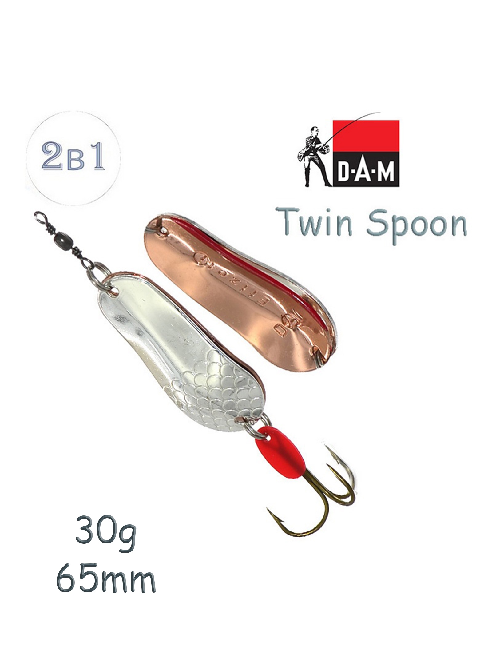 FZ Twin Spoon 30g 5017030 Silver/Copper