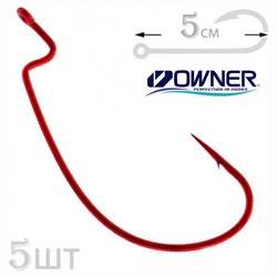 5109R-4/0 J-Light Worm Hook - фото
