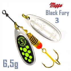 Black Fury 3 Silver-Chartreuse - фото