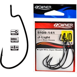 5109BL-4/0 J-Light Worm Hook - фото