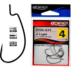 5109BL-04 J-Light Worm Hook - фото