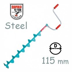 Rapala Ледобур 115 мм Steel - фото