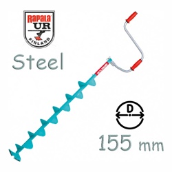 Rapala Ледобур 155 мм Steel - фото