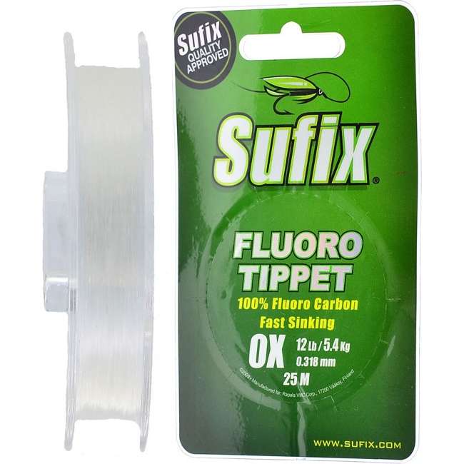 Леска рыболовная Sufix Tippet Clear 0,318*25m Fluoro