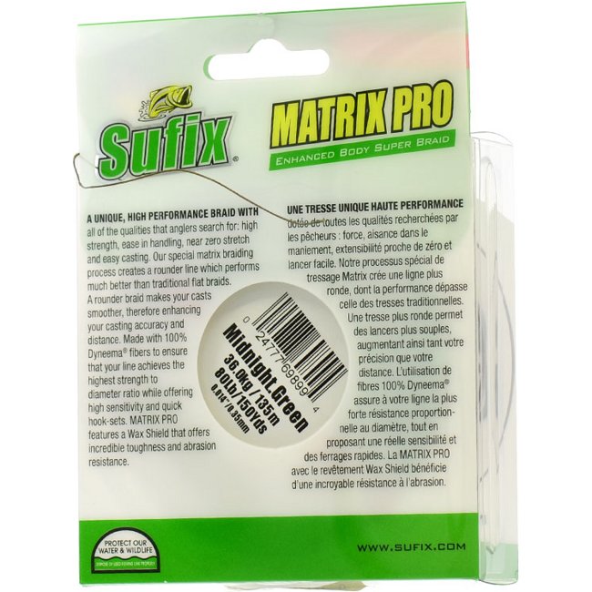 Шнур Sufix Matrix Pro 035-135 зеленый