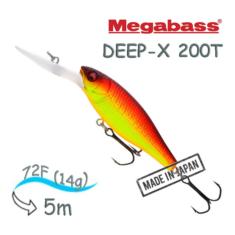 Воблер Megabass DEEP-X 200T 20 (Aka Tora)