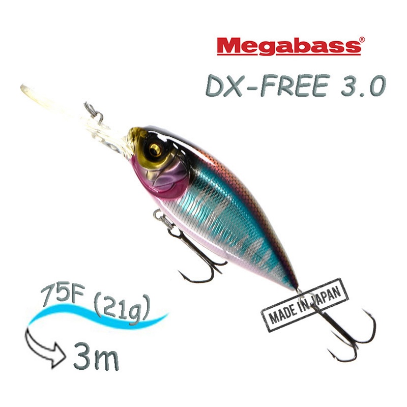 Воблер Megabass DX-FREE 30 (M Blue Back Oikawa)