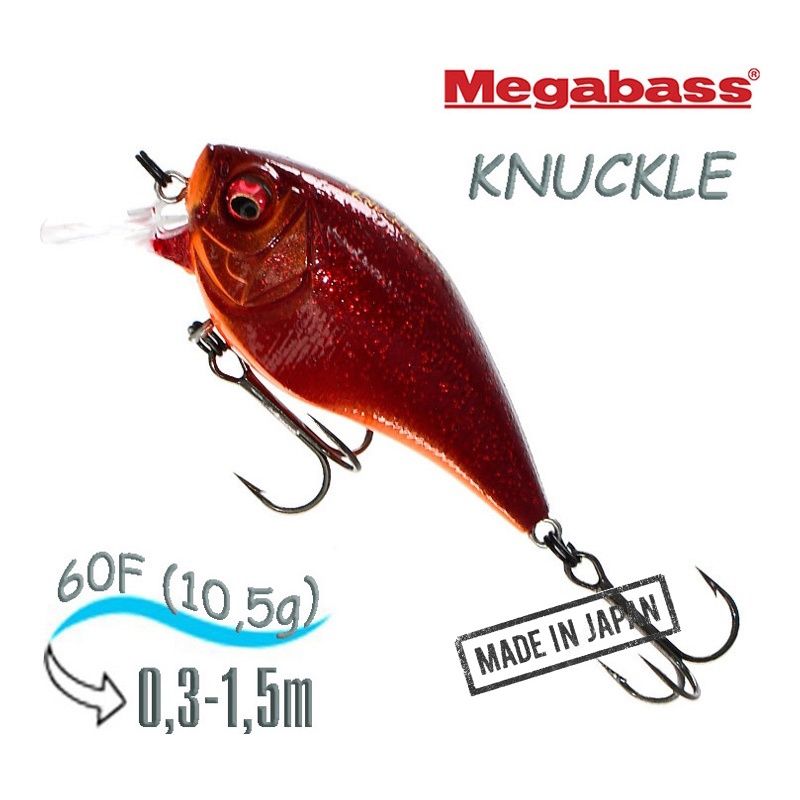 Воблер Megabass KNUCKLE 60 SP-C 05 (Red Red Flake)