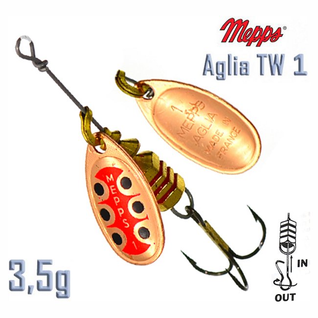 Блесна вращающаяся Mepps Aglia TW 1 Copper