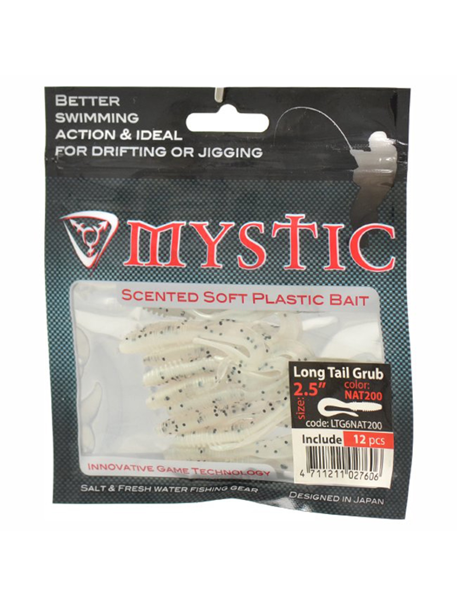 Mystic Long Tail Grub 6-NAT200